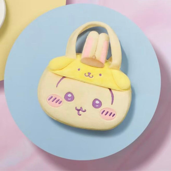 Chiikawa x Sanrio Plush Face Tote Bag