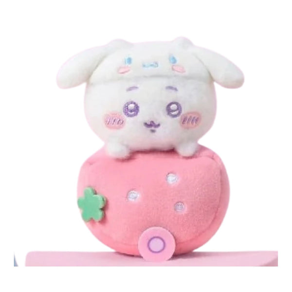 Chiikawa x Sanrio x Miniso Strawberry Plush Mascots