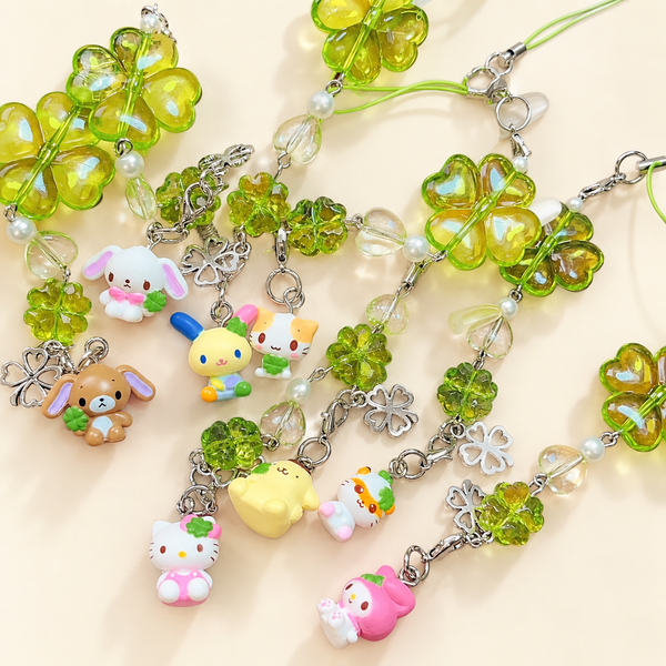 Sanrio Characters Lucky Clover Phone Charm