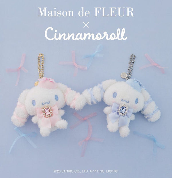Maison de FLEUR x Sanrio Cinnamoroll Crystal Mascot Bag Charm