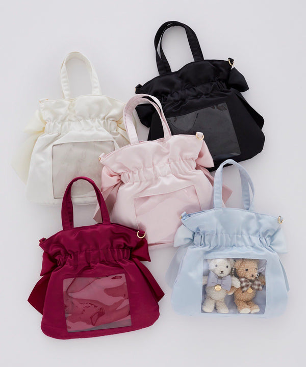Maison de FLEUR Ribbon Drawstring 2-way Ita Bag