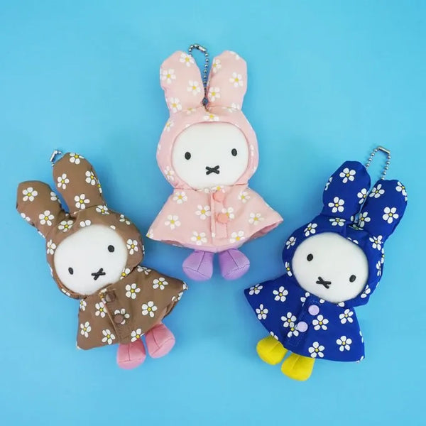 Miffy Limited Rainy Day Mascot Plush Keychain