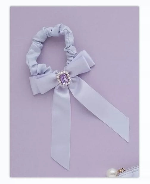 Maison De Fleur Crystal Bow Hair Tie