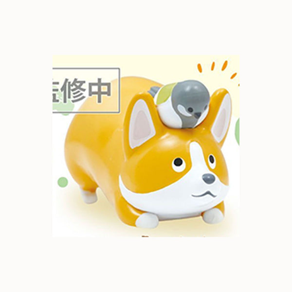 Kogimaruke Corgi & Bird Gashapon Figure