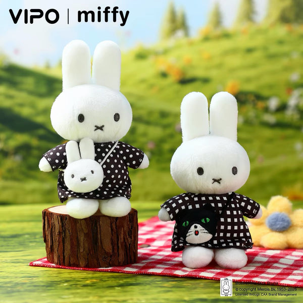 Miffy VIPO Outing Black Dress Plush Pendant