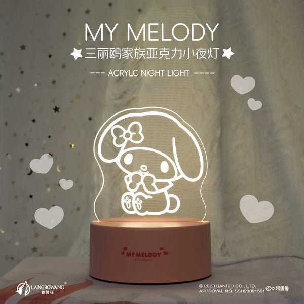 Sanrio Mini Acrylic Night Light