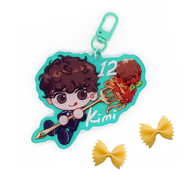 Kimi Antontelli Pasta Acrylic Keychain Charm