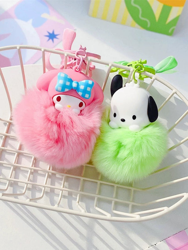 Sanrio Pompom Keychain Charm