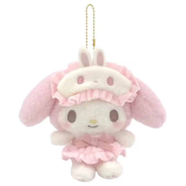 My Melody Nakayoshi Pajama Plush Mascot Keychain