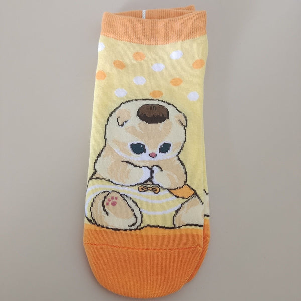Mofusand x Sanrio Characters Collaboration Crew Socks| Series 2