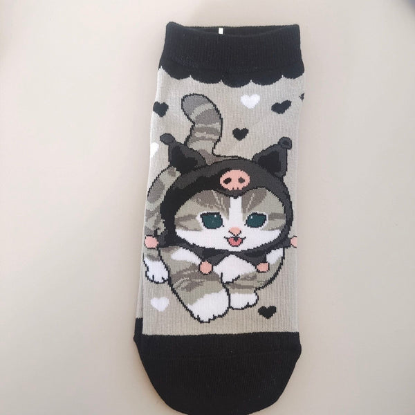 Mofusand x Sanrio Characters Collaboration Crew Socks| Series 2