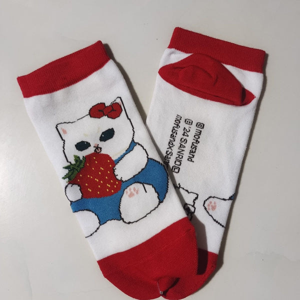 Mofusand x Sanrio Characters Collaboration Crew Socks| Series 2