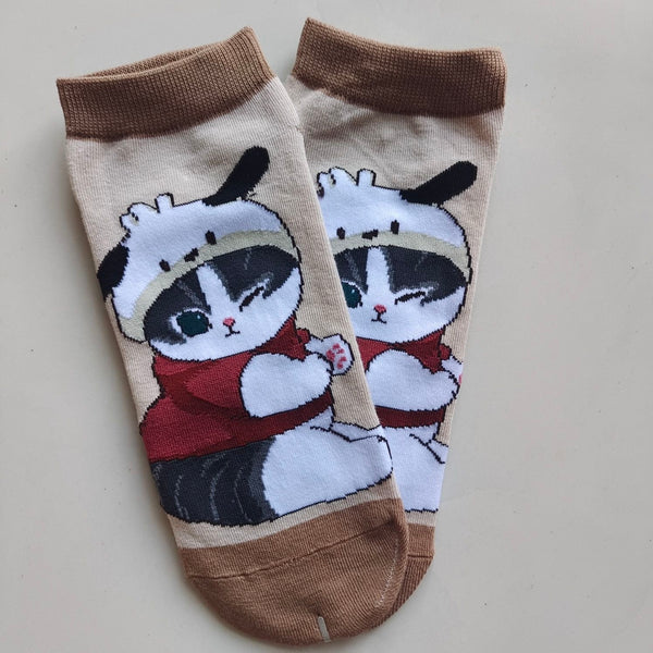 Mofusand x Sanrio Characters Collaboration Crew Socks| Series 2