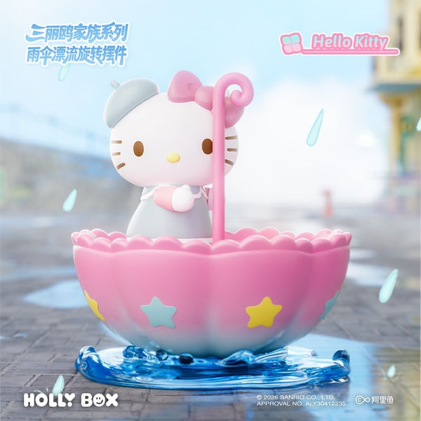 Sanrio Characters Umbrella Cloud Glow Rotating Figure Series