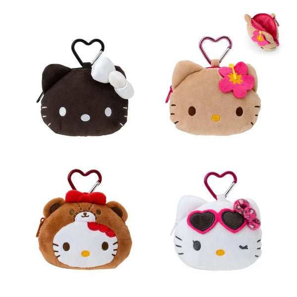Hello Kitty Summer Mascot Zip Pouch Carabiner Charm