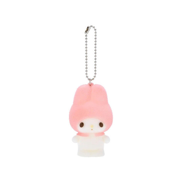 Sanrio Flocked Fuzzy Mascot Keychain