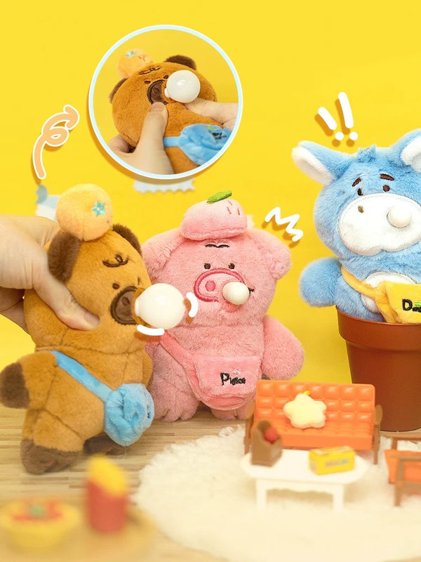 Squishy Stress Relief Plushie Keychain