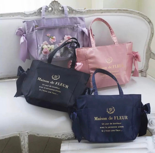 Maison De Fleur Satin Large Ita Bag
