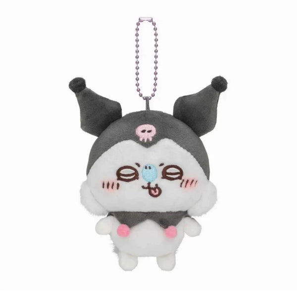 Chiikawa x Sanrio Momonga Kuromi Mascot Plush