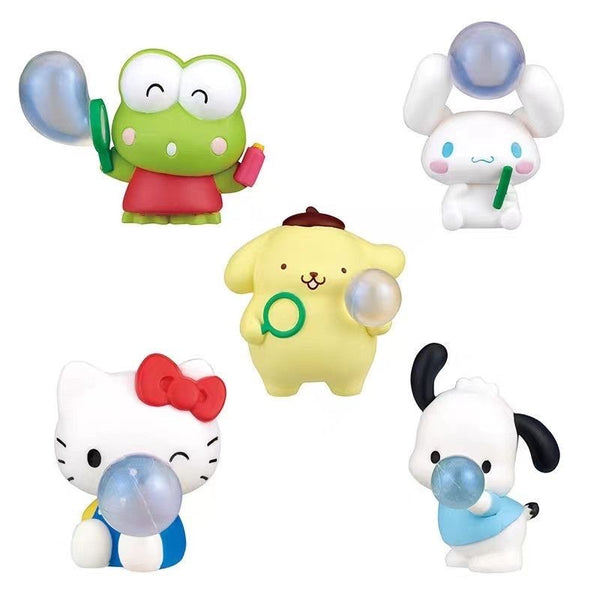 Sanrio Characters Bubble-Blowing Gashapon Mini Figures