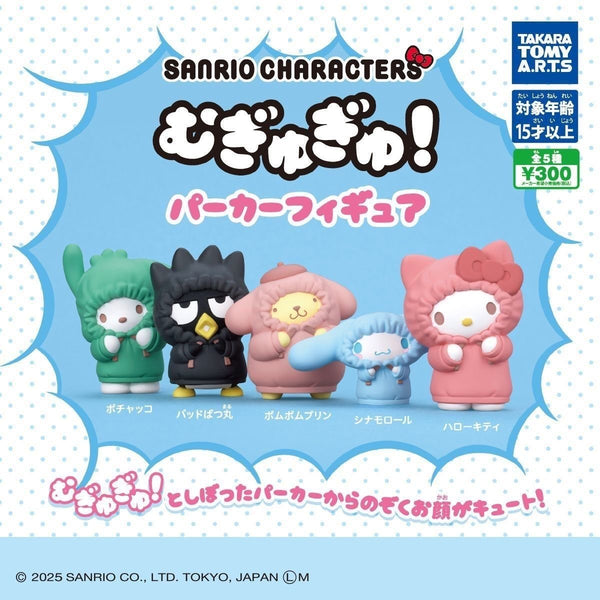 Sanrio Characters Squeezed Hoodie Mini Figures