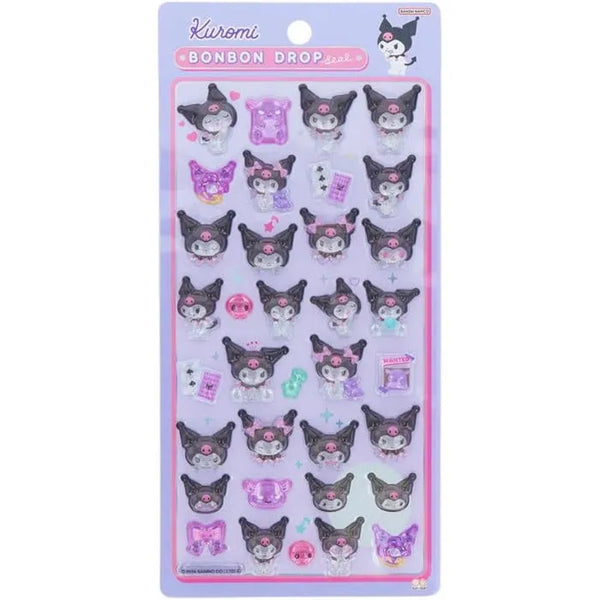 Sanrio Characters Bonbon Drop Seal 3D Sticker Sheets