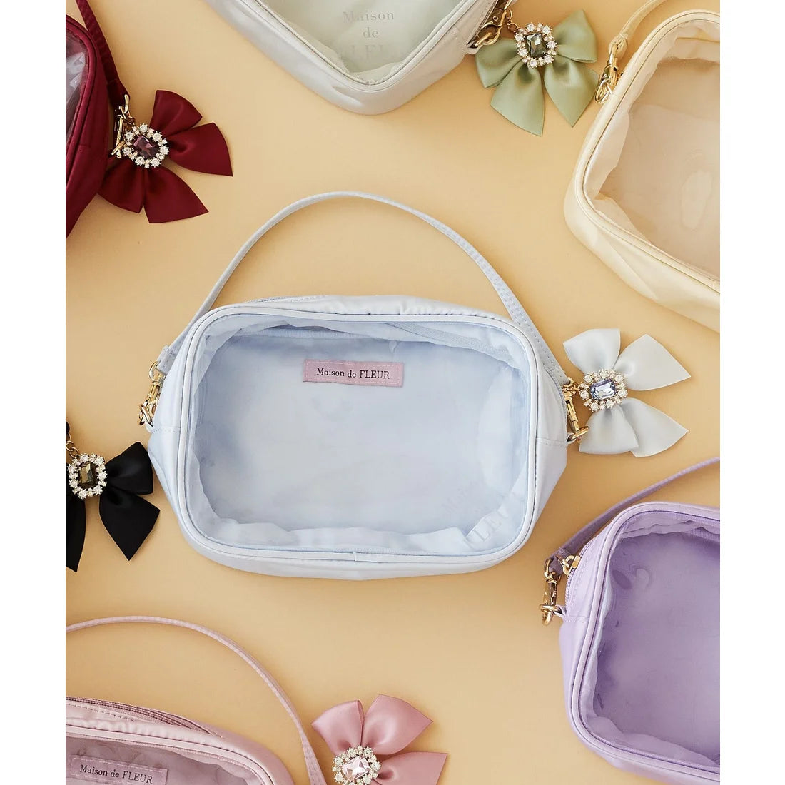 Maison de FLEUR Ita Pouch (MEDIUM) Blue