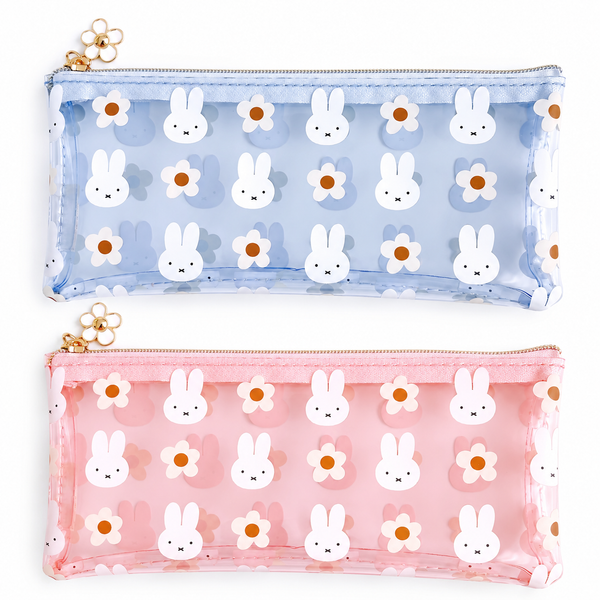 Miffy Floral Zipper Rectangle Pouch Pen Case