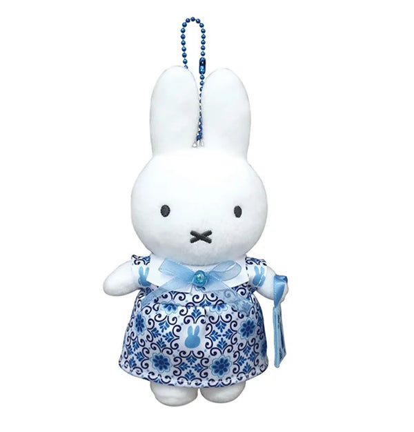 Miffy Delft Pattern Dress Mascot Keychain