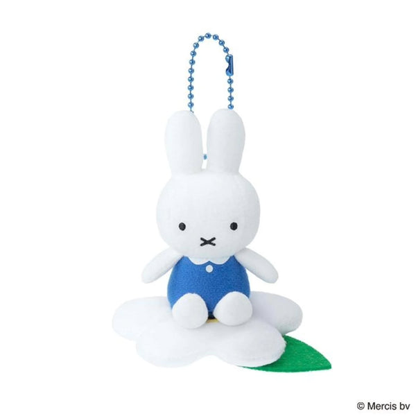 Sekiguchi Miffy Flower Mascot Plush Keychain – Blue Flower
