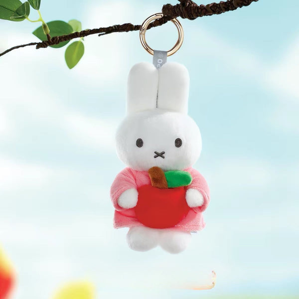Miffy Apple Plush Keychain