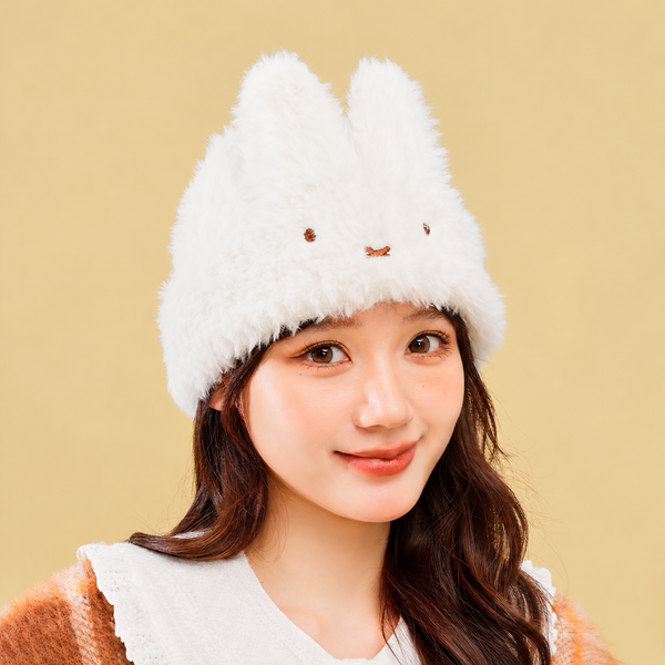 Miffy Furry Bunny Ear Beanie