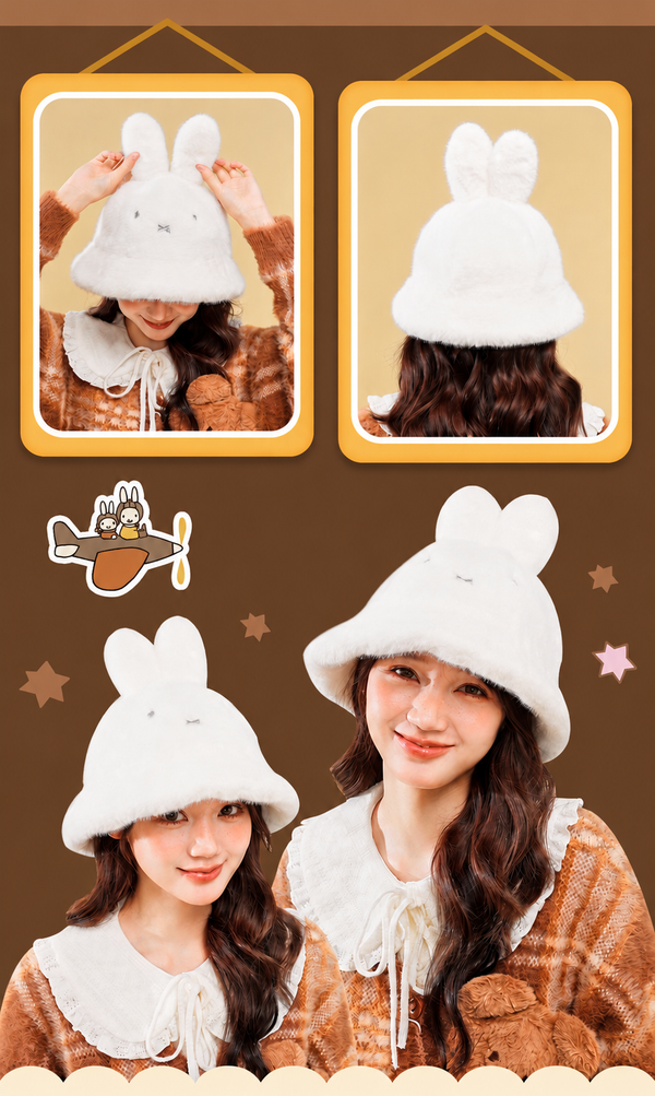 Miffy Furry Bucket Hat