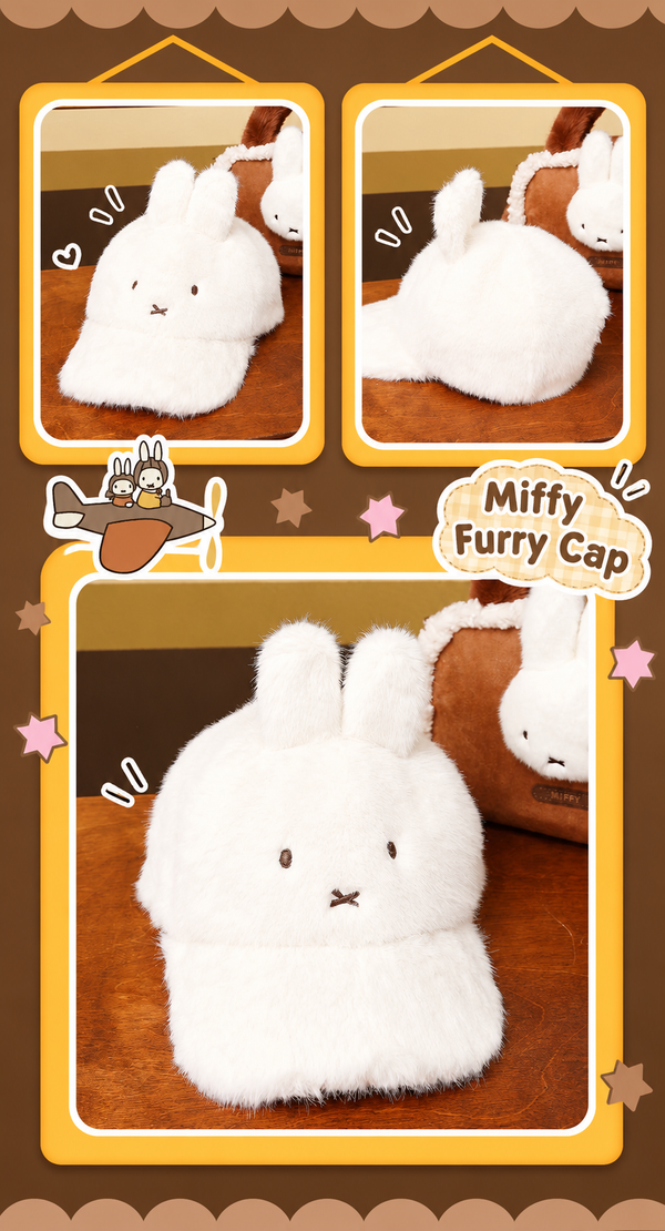 Miffy Furry Baseball Cap