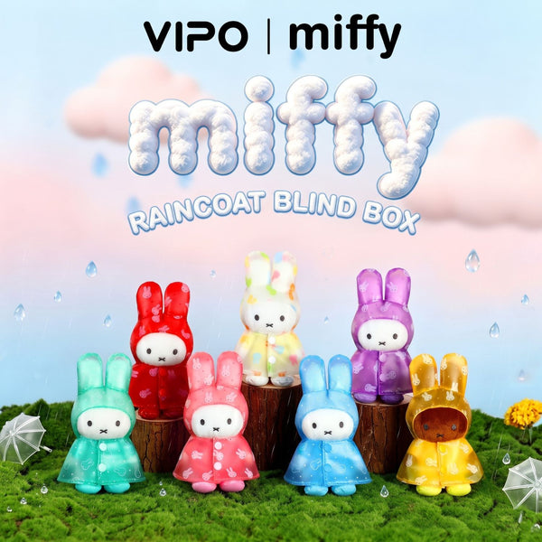 Miffy Raincoat Plush Keychain Blind Box | Pre-order