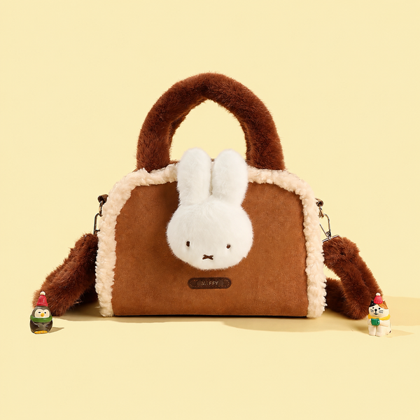 Miffy Furry Top Handle Crossbody Bag