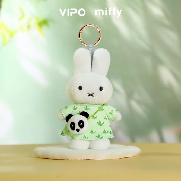 Miffy VIPO Panda Series Plush Keychain