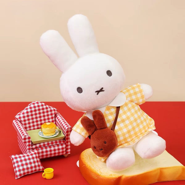Miffy Yellow Gingham Dress Plush