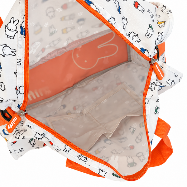 Miffy Foldable Travel Bag – Orange Duffle Bag