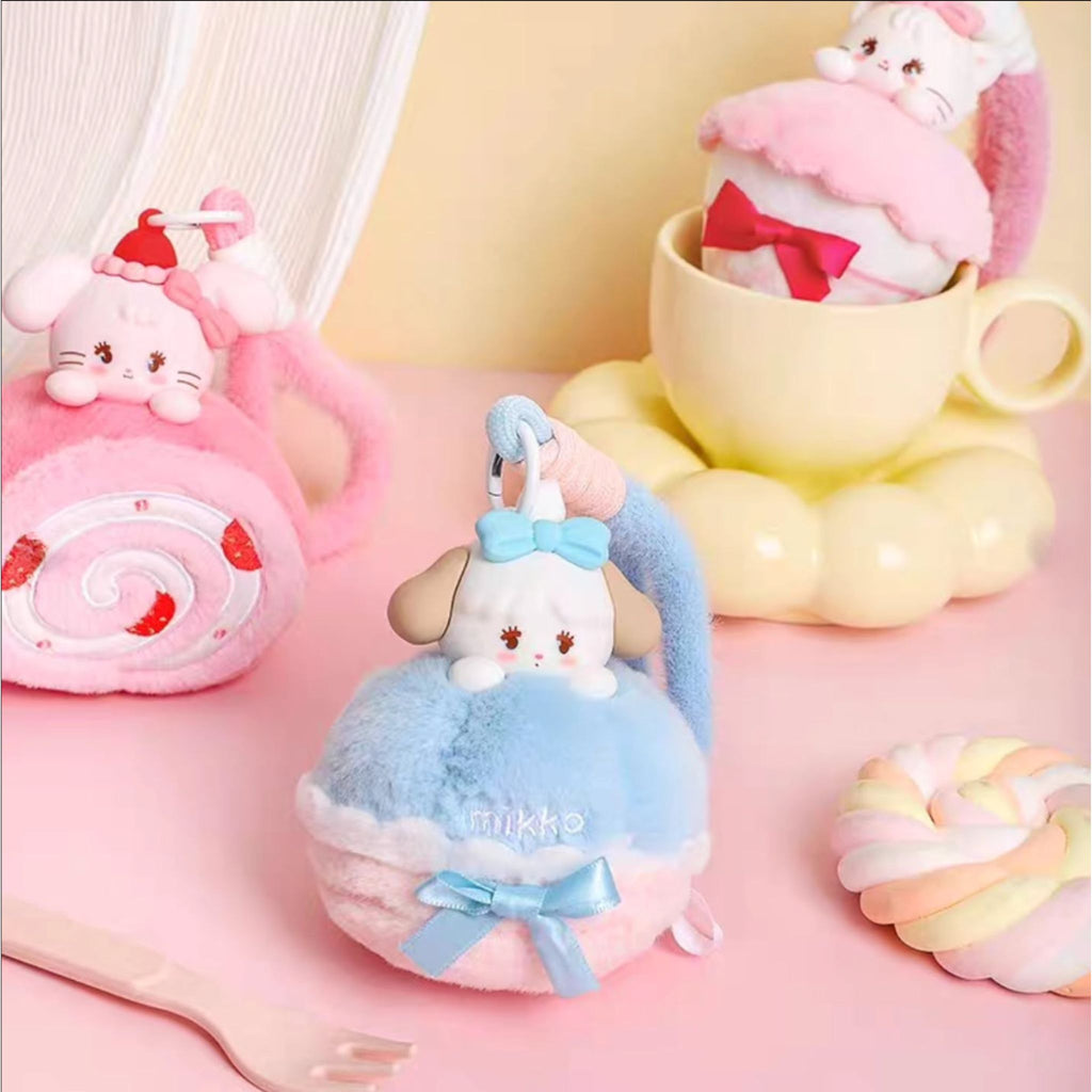 Mikko Illustrations Sweetheart Afternoon Tea Series Plush Keychain
