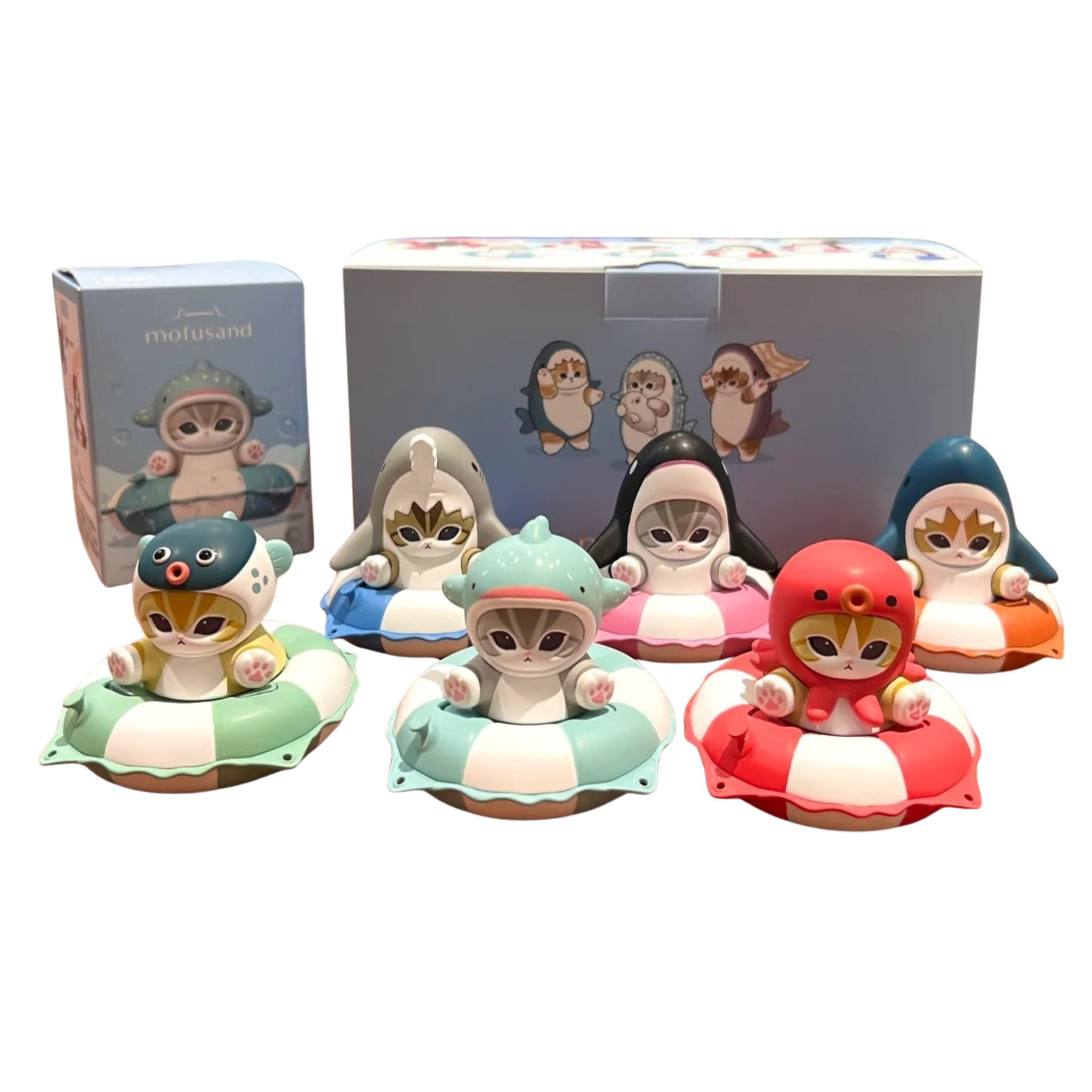 Mofusand Swimming Ring Series Stamp & Figure | Blind Box – Suteki