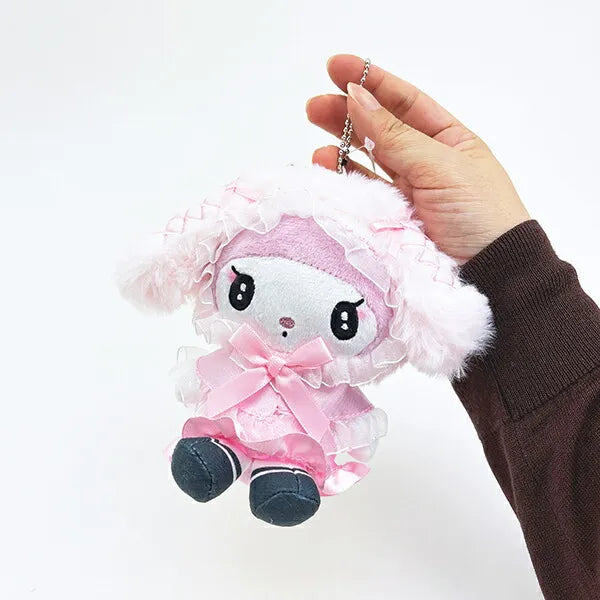 My Melody Gothic Girly Plush Mascot Pouch Keychain