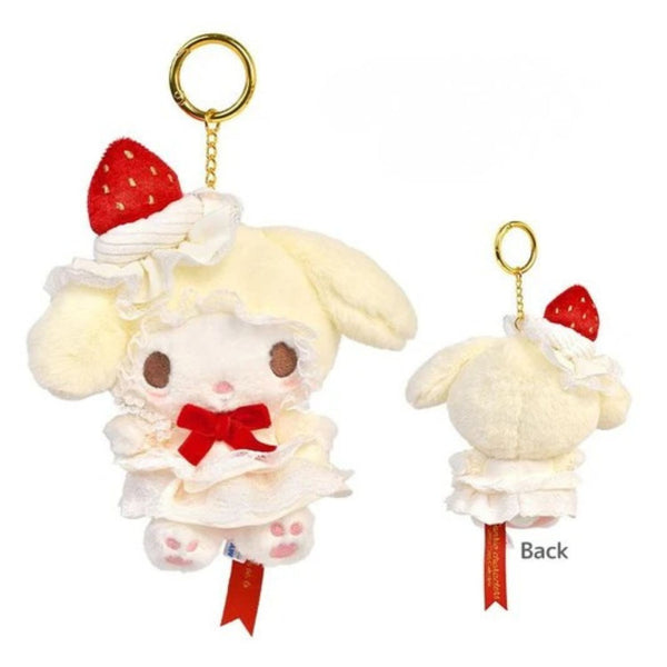 My Melody Strawberry Lace Plush Mascot Keychain