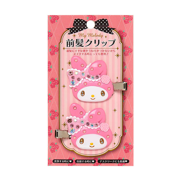 Sanrio My Melody Crystal Bow Bang Clips