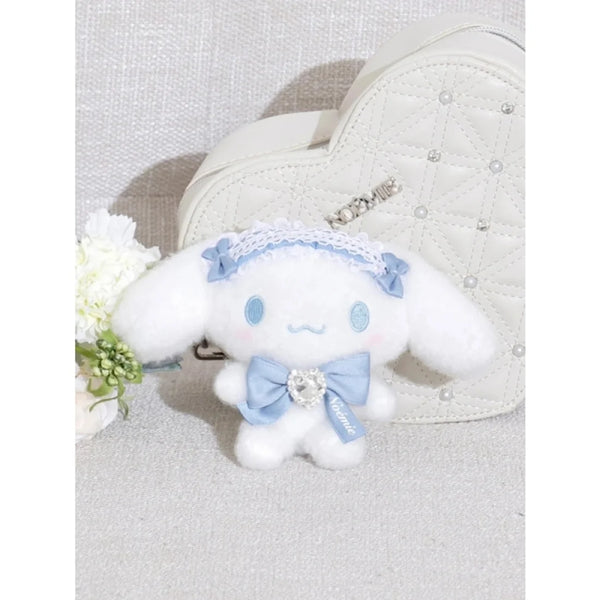 NOEMIE x Sanrio Cinnamoroll Rhinestone Ribbon Plush Keychain