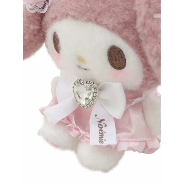 NOEMIE x Sanrio My Melody Rhinestone Ribbon Plush Keychain