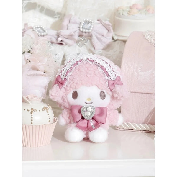 NOEMIE x Sanrio My Sweet Piano Rhinestone Ribbon Plush Keychain