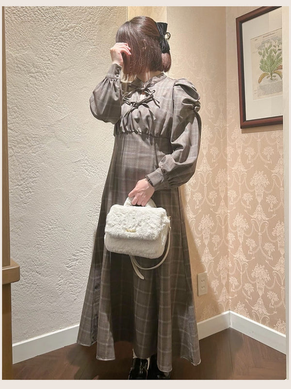 Maison De Fleur Furry Top Handle Bag