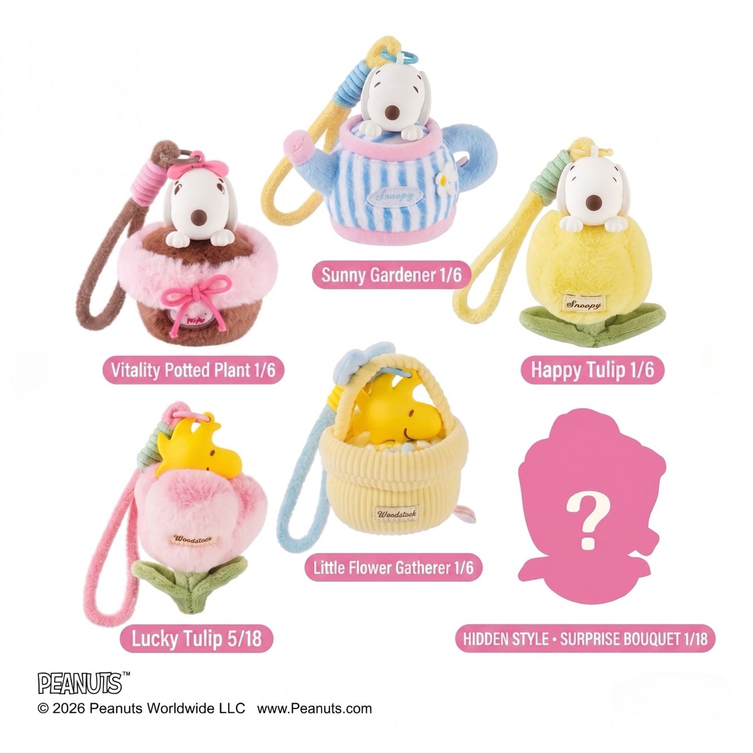 PEANUTS Snoopy Garden Friends Plush Pendant Blind Box – Suteki Gifts