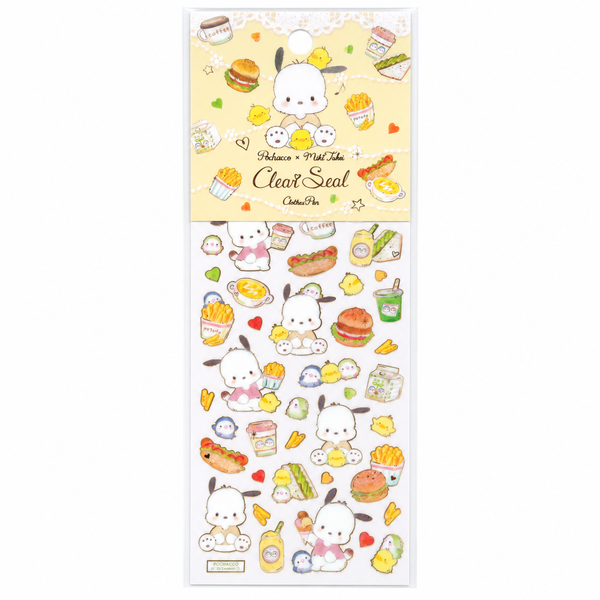 Sanrio x Miki Takei Gold Foil Sticker Sheet - Pochacco